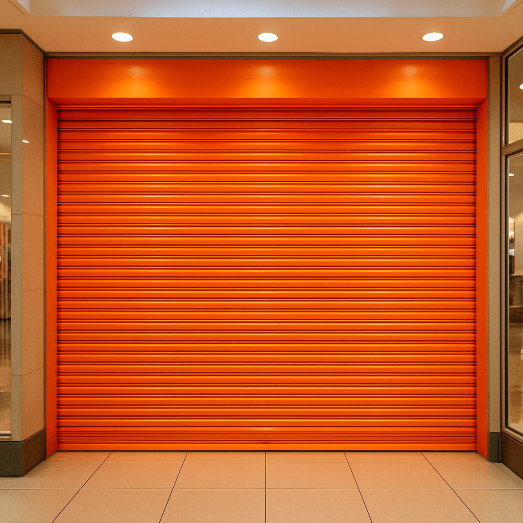 Birmingham Automatic Roller Shutters in a Shopping Centre